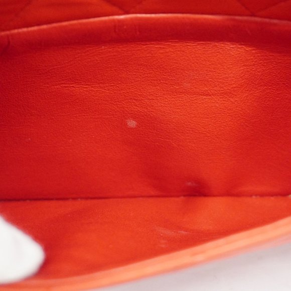 Chanel Shoulder Bag Matelasse Chain Lambskin Red Women's - Picture 15 of 16